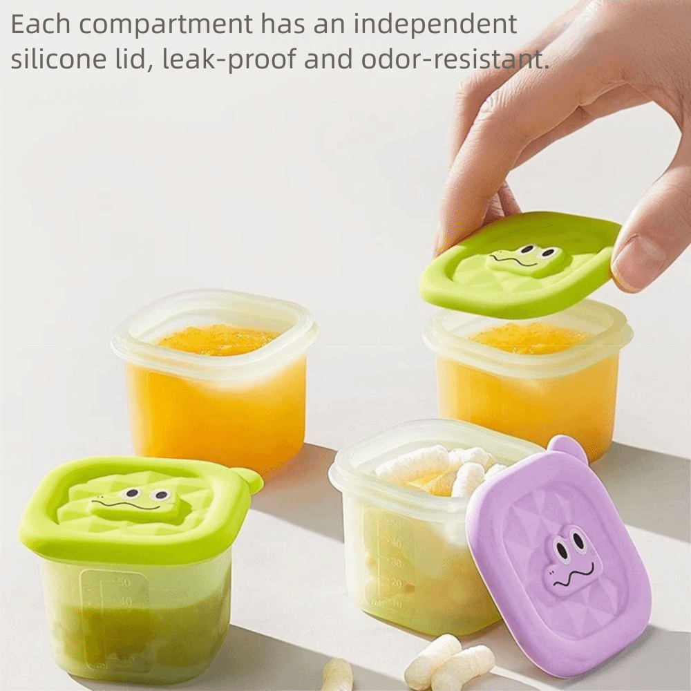 3/4/6 Grid Design Baby Food Fr - Baby Food Freezer Tray ulasan dan harga