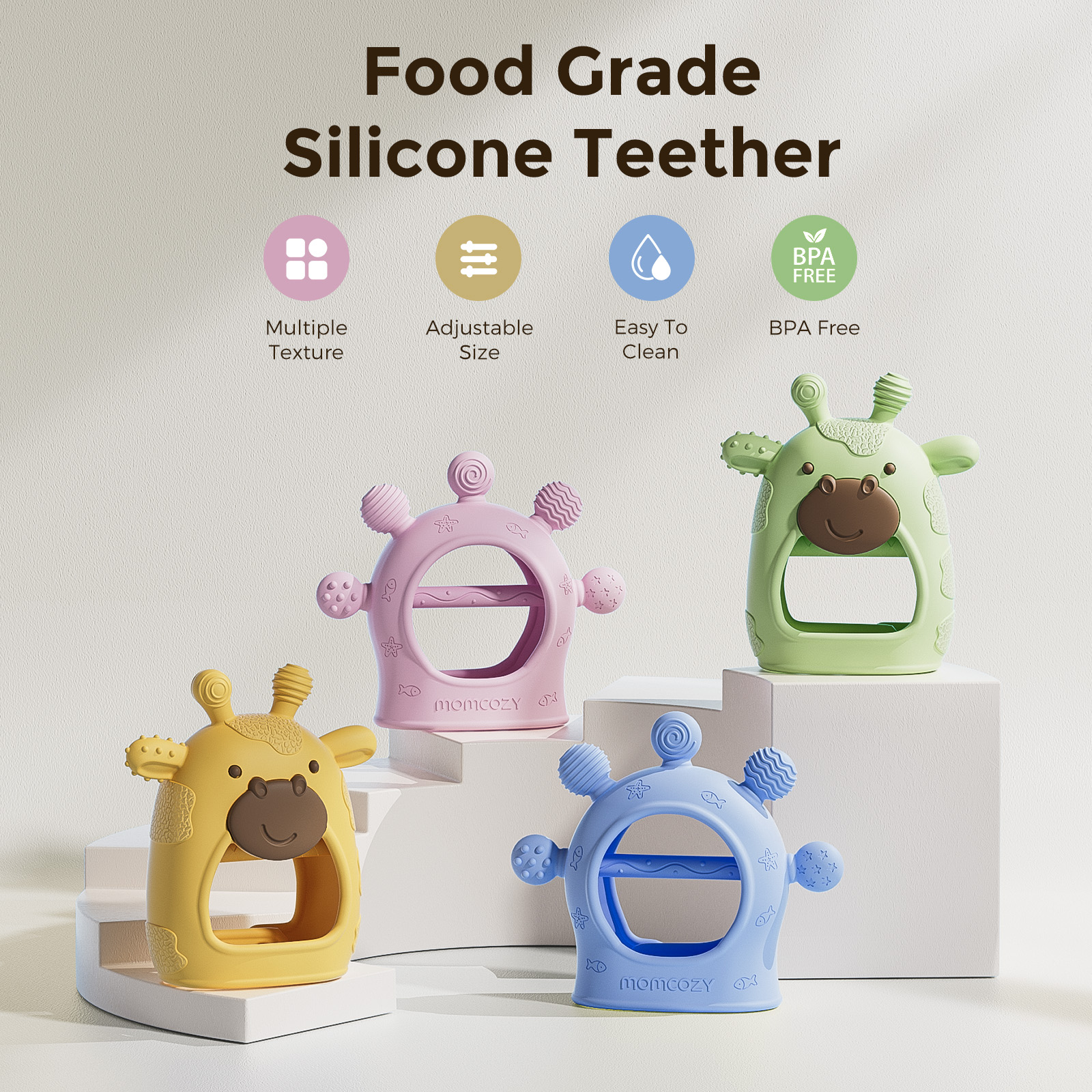 Momcozy Baby Teether Toys, Bab - Baby Food Essentials ulasan dan harga