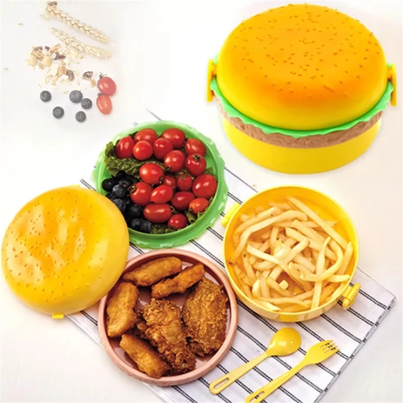 Hamburger Lunch Box Double Tie - Weaning Spoon Set ulasan dan harga