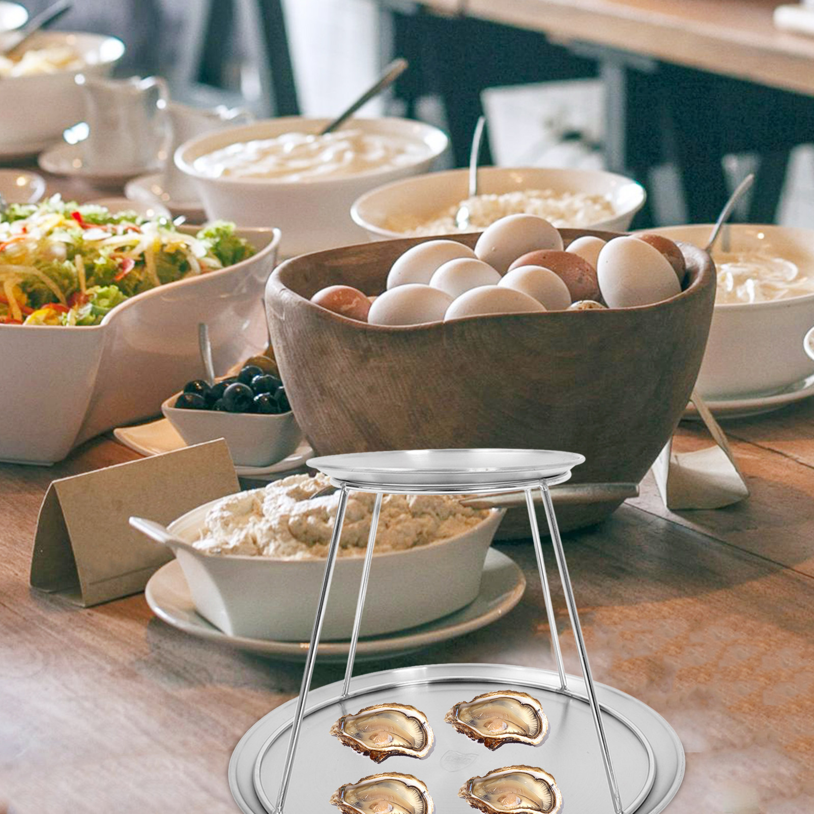 1Set Stainless Steel Cake Stan - Baby Food Restaurant ulasan dan harga