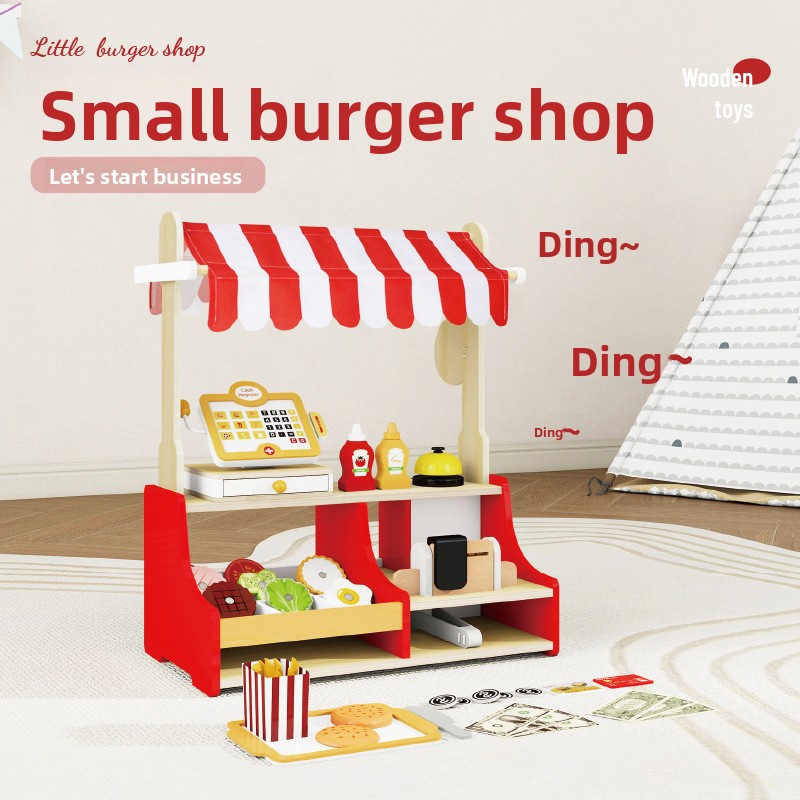 Children Toy Puzzle Wood Hambu - Baby Food Restaurant ulasan dan harga