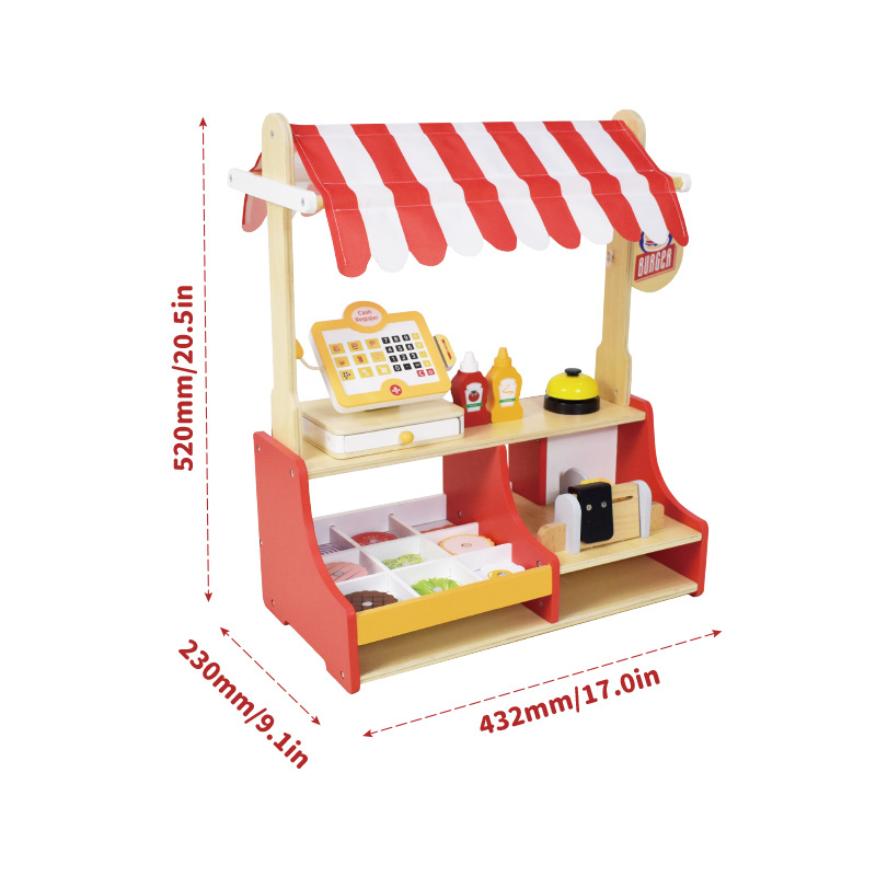 Children Toy Puzzle Wood Hambu - Baby Food Restaurant ulasan dan harga