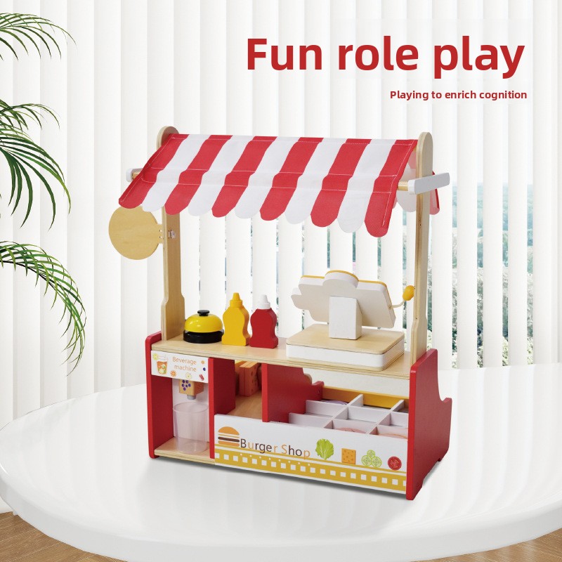 Children Toy Puzzle Wood Hambu - Baby Food Restaurant ulasan dan harga
