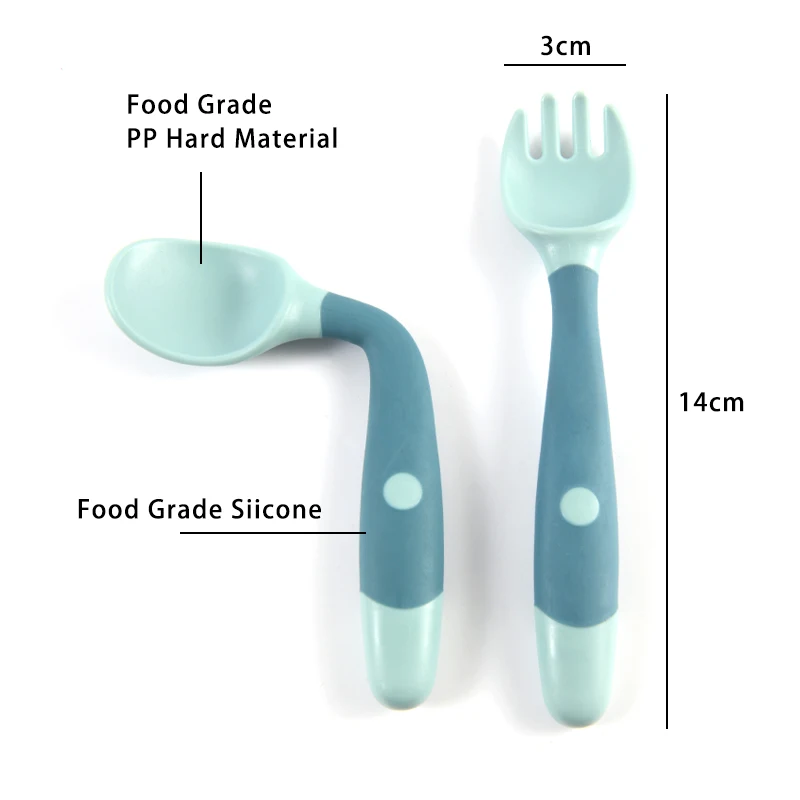 1 pair Silicone Spoon for Baby - Baby Food Guide ulasan dan harga