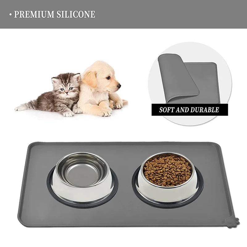 Silicone Pet Bowl Food Mat Non - Baby Food Cat ulasan dan harga