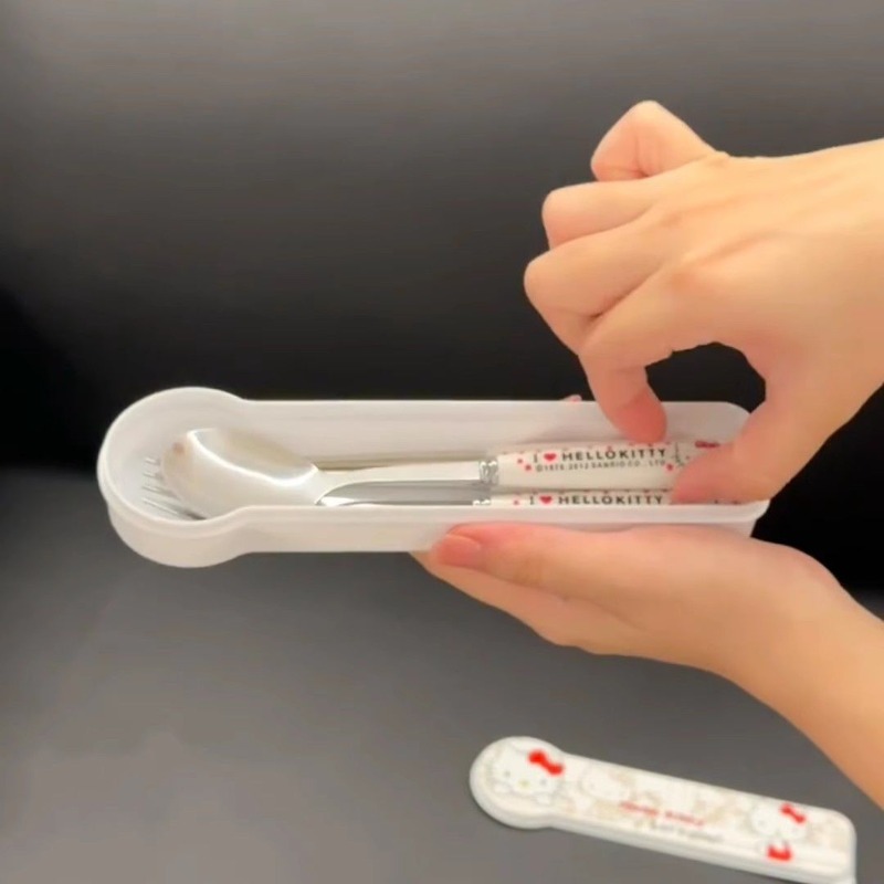 Sanrio Hello Kitty Three Piece - Weaning Spoon Set ulasan dan harga